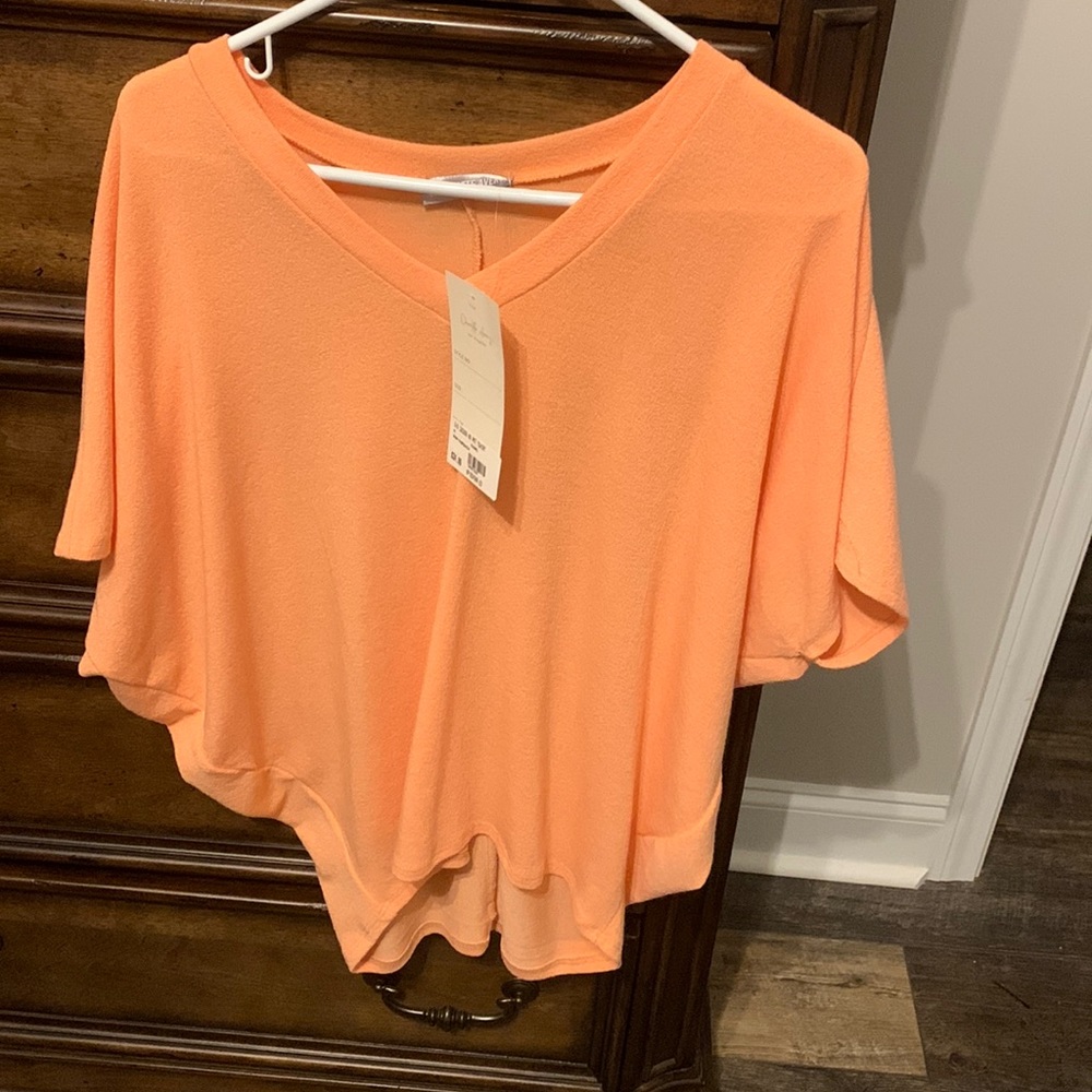 Coral blouse